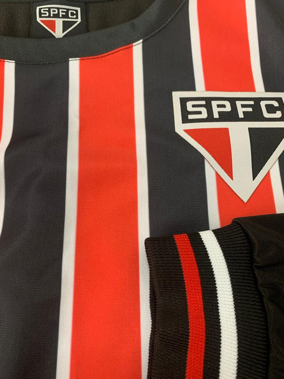 Blusa de Frio Moletom São Paulo Away Original Oficial Licenciada SPFC